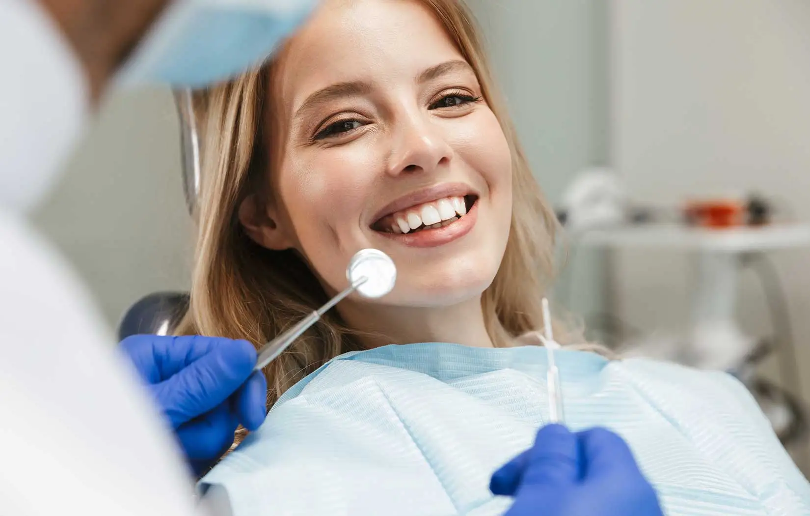 Patient getting dental fillings in Brantwood, CA
